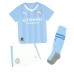 Maillot de foot Manchester City Matheus Nunes #27 Domicile vêtements enfant 2023-24 Manches Courtes (+ pantalon court)